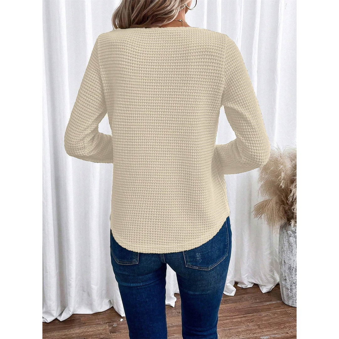 Dame sweater med raffinerede hækle-detaljer Stilla