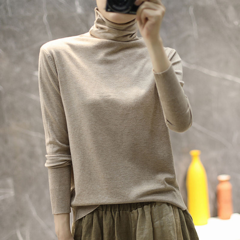 Kvindernes høj kvalitet turtleneck sweater Stilla