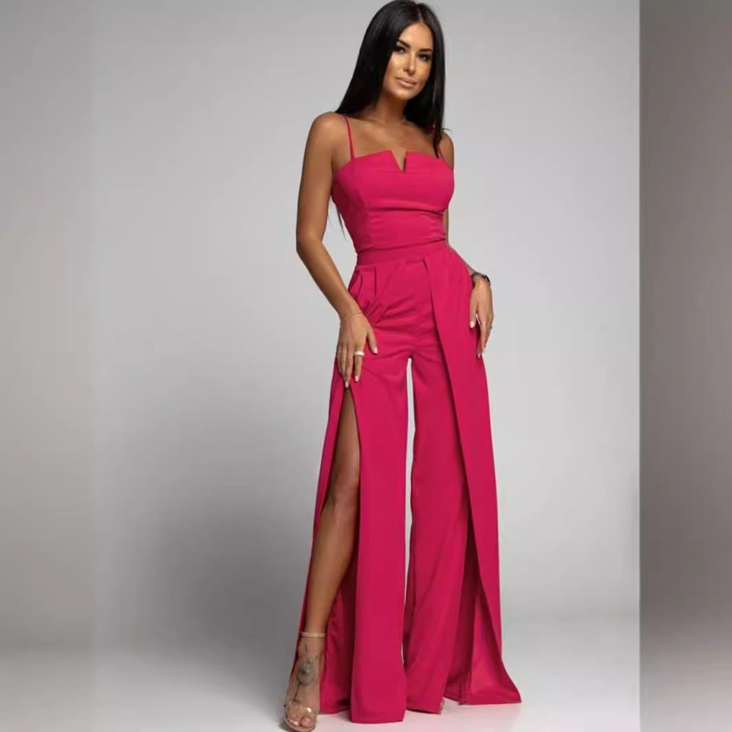 Damer Elegant og luftig overall med split Stilla