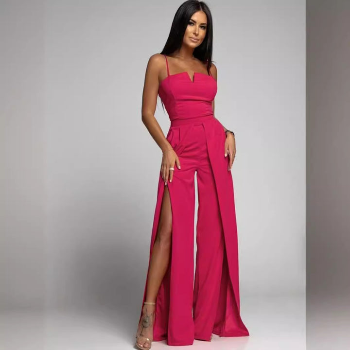 Damer Elegant og luftig overall med split Stilla