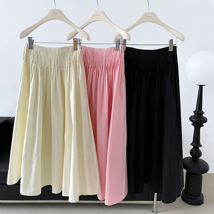 Stilla | Højtsiddende Midi Skirt