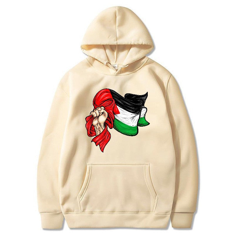 Kvinders hoodie med unikt grafisk design Skovae