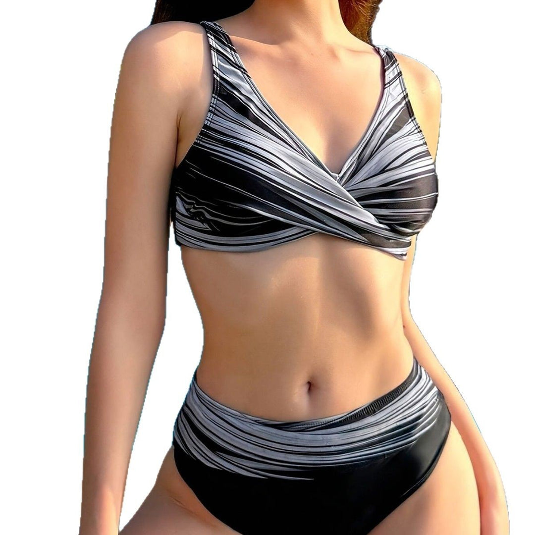 Femme Højtaljeret Wrap-Bikini-Sæt Stilla