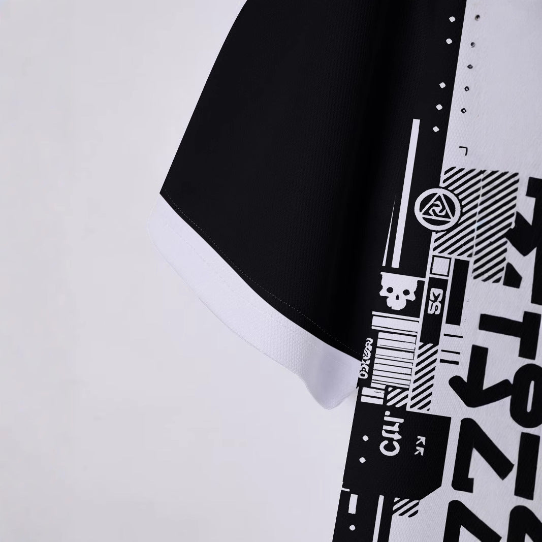 Herrer poloshirt med moderne grafikdesign og åndbare egenskaber Stilla
