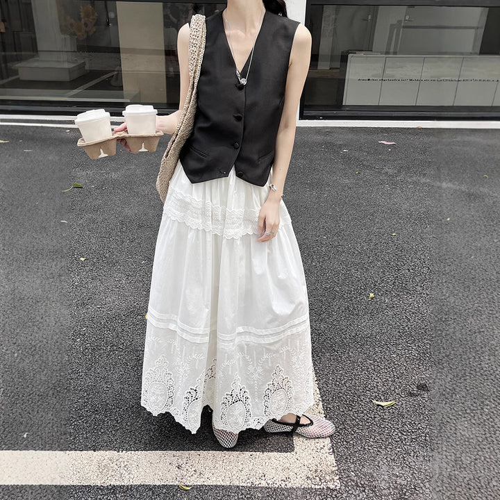 Dame elegant figursyet vest Stilla