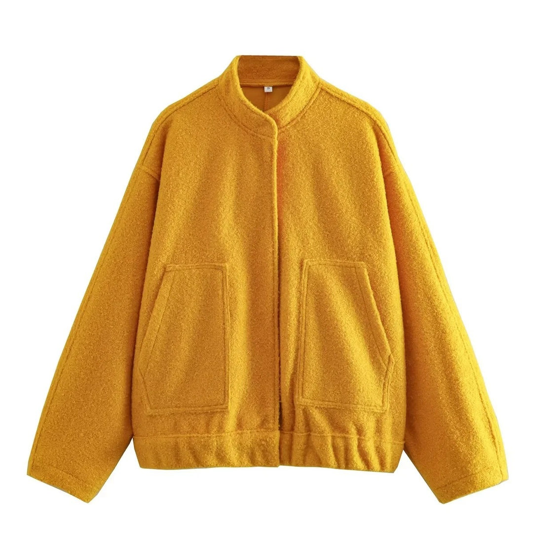 Dame Oversize overgangsjakke i materiale af høj kvalitet med moderne detaljer Stilla