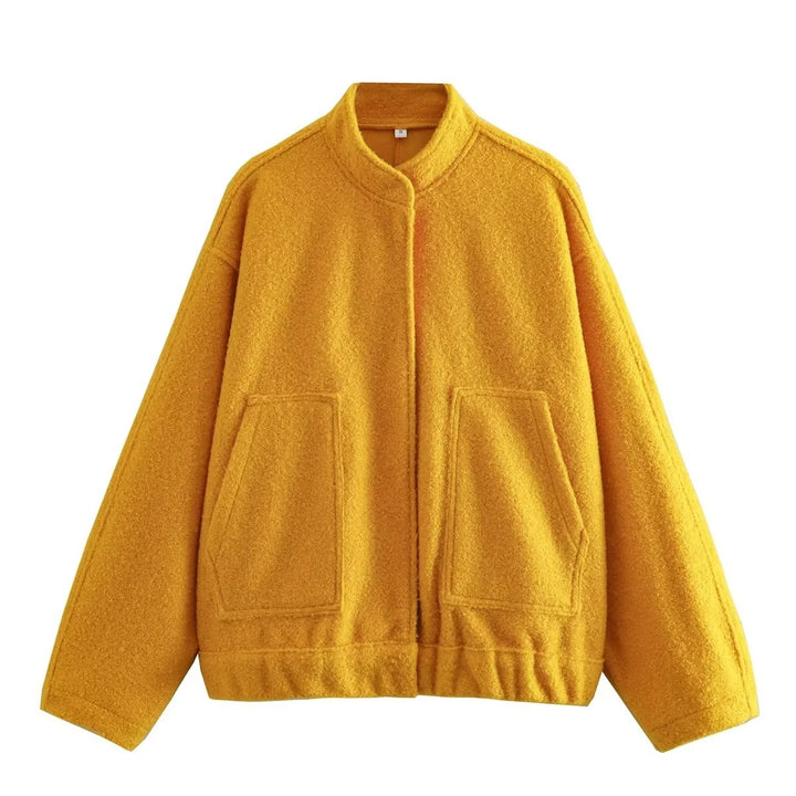 Dame Oversize overgangsjakke i materiale af høj kvalitet med moderne detaljer Stilla