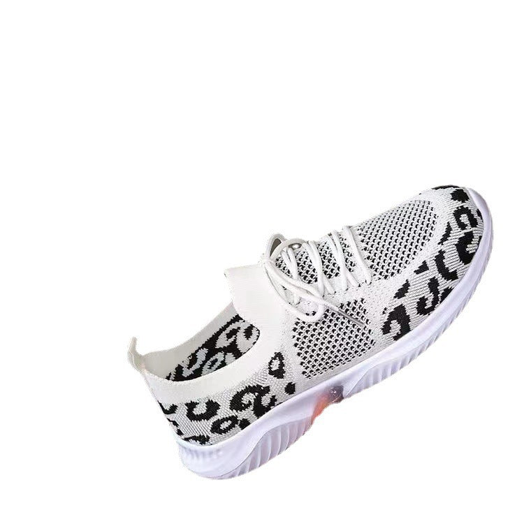 Dame Let Sport-Sneakers med attraktive Leopardmønstre Stilla