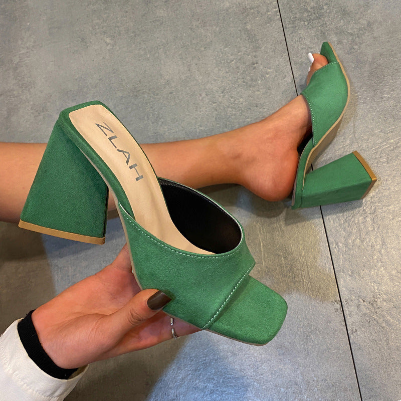 Dame Elegant Plateau-sandaler med bred rem og komfortabel blokkear Stilla