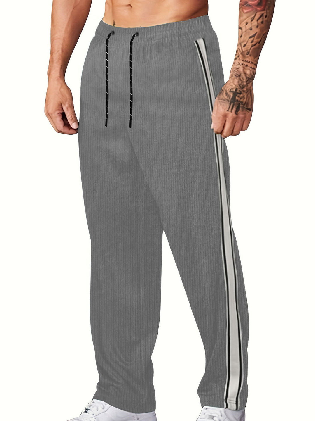 Herren Sporty fritidsbuks med moderigtigt stribedesign og behagelig pasform Stilla