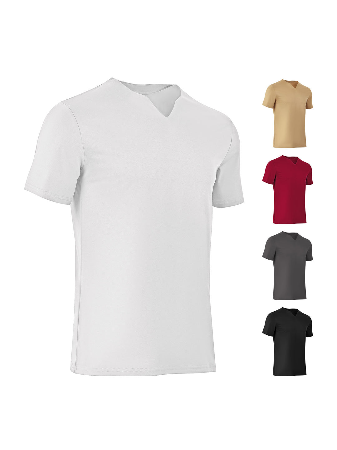 Herrer Åndbart V-udskæring T-shirt lavet af kvalitets stretchmateriale Stilla