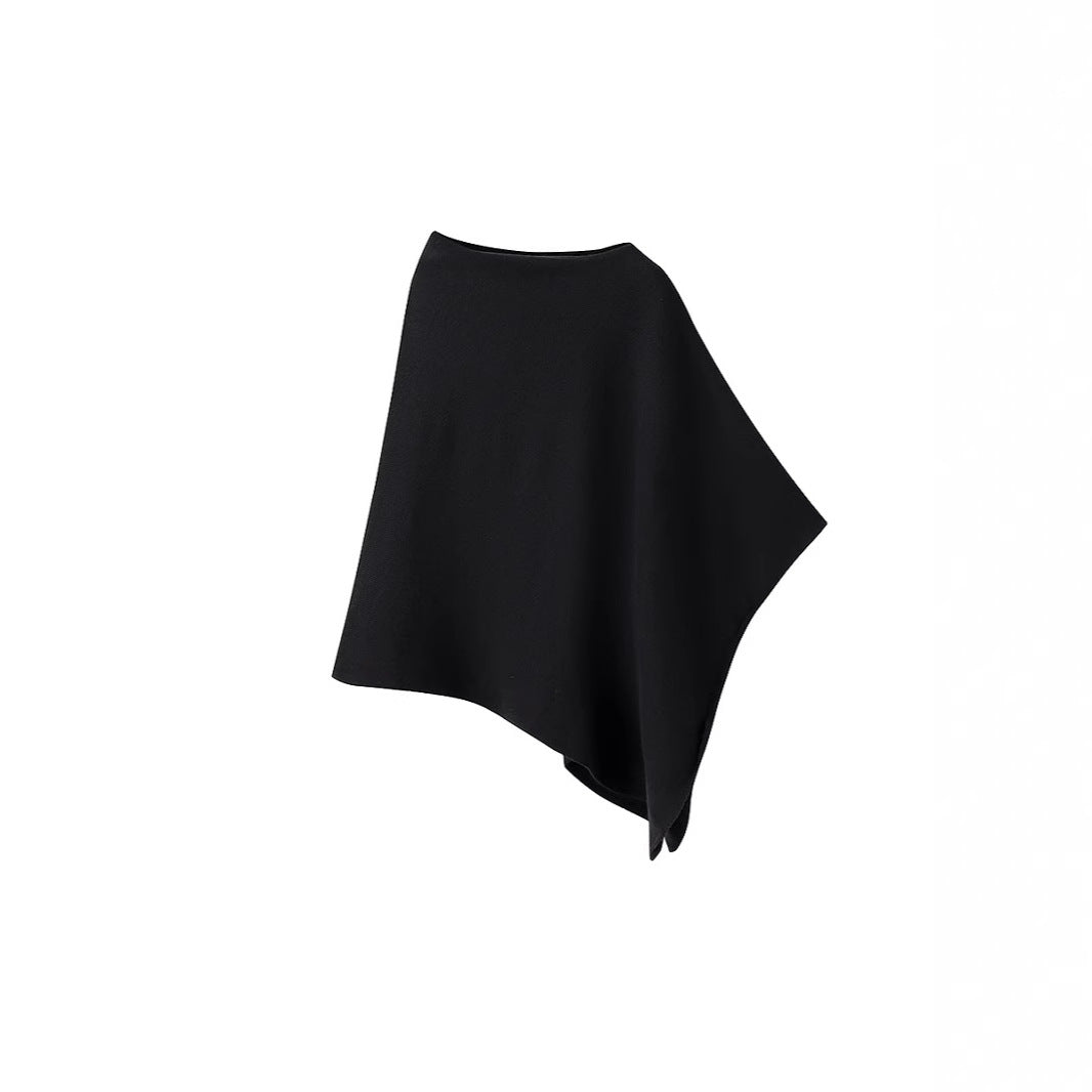 Dame Poncho i blød, kvalitetsmateriale med elegant snit Stilla