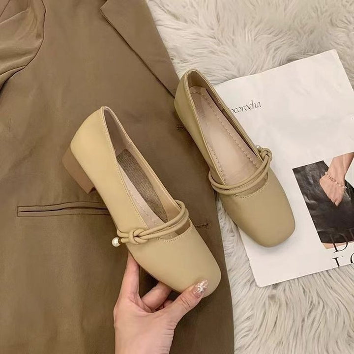 Dame Flade Mokkasiner med elegant knude-detalje og behagelig sål Stilla