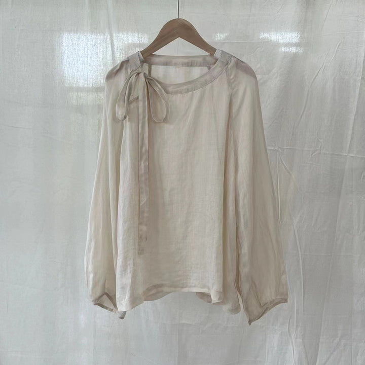 Femme Elegant Sløjfe Bluse Stilla