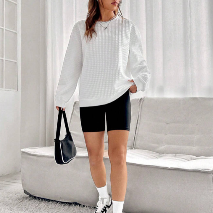 Dame Sweatshirt i struktureret design med moderne snit Stilla