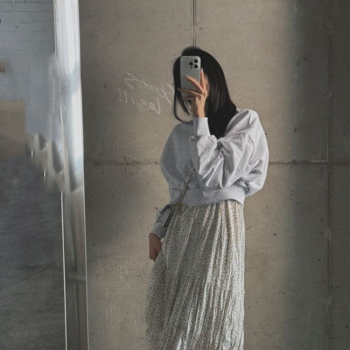 Kvinders afslappede cropped sweater Stilla
