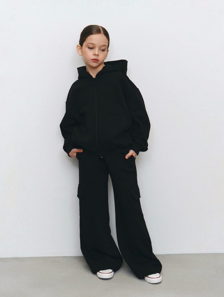 Kvinder casual hoodie jakke og løse joggingbukser sæt Skovae