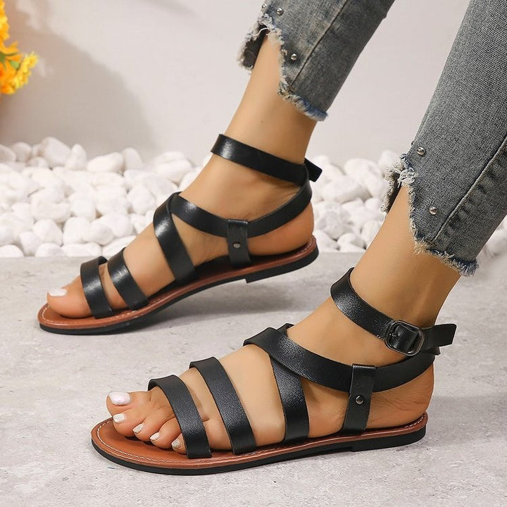 Dame Trendy Remsandaler med justerbar ankelrem Stilla