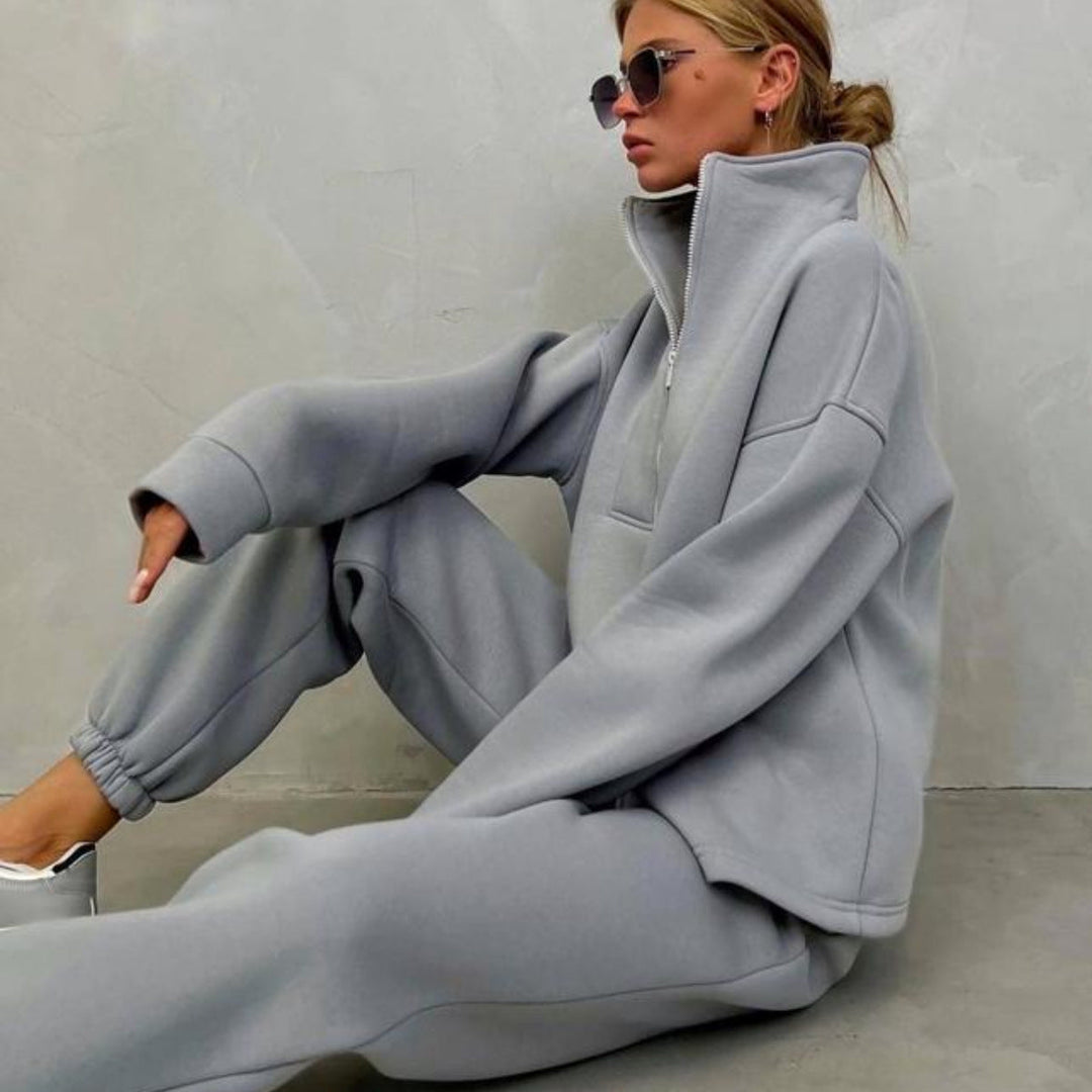 Stilla | Casual Zipper Sports Suit To-Piece Set