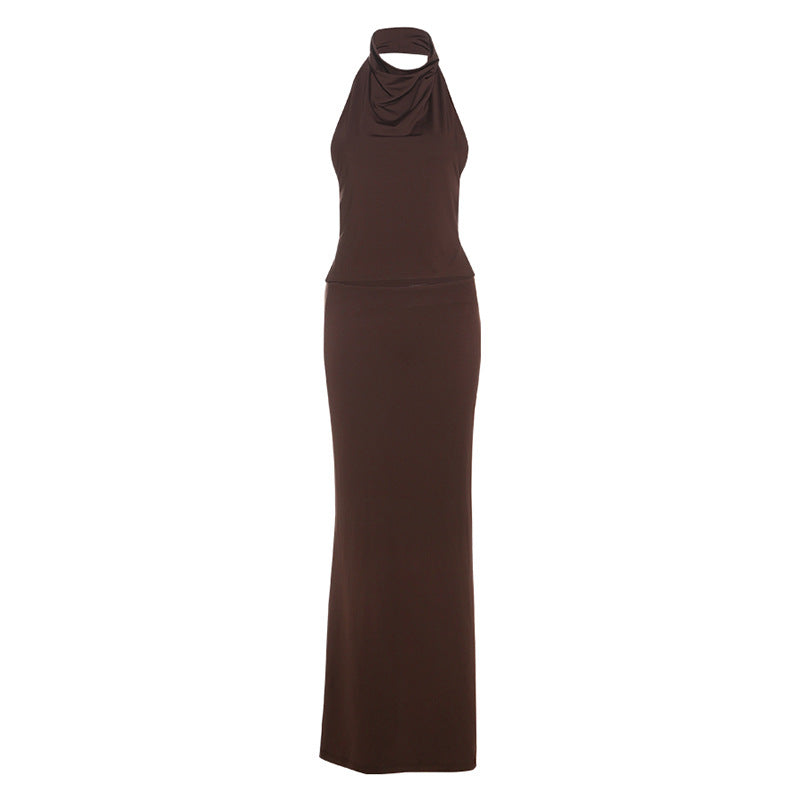 Damer Elegant top med asymmetrisk krave og raffineret draperingsdesign Skovae