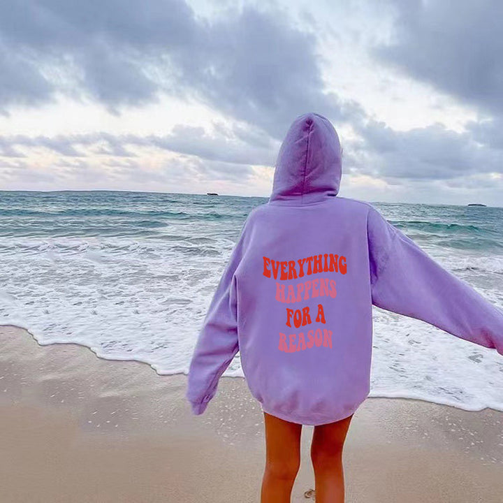Kvinders hoodie med et unikt motiverende slogan og en komfortabel pasform Skovae