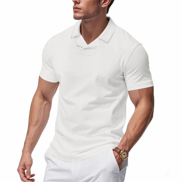 Herrer Kortærmet Poloshirt med struktureret Design Stilla