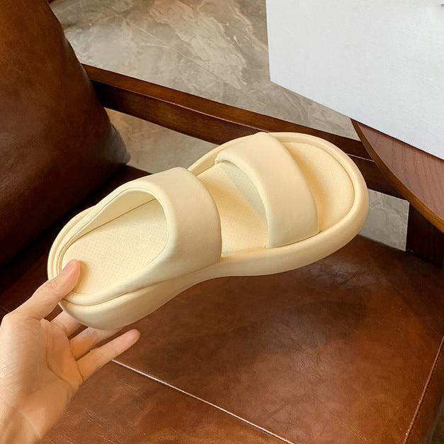 Femme Polstrede Slide Sandaler med Justerbare Remme Stilla