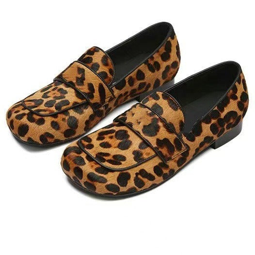 Femme Stilfulde Leopardmønster Slipper Stilla