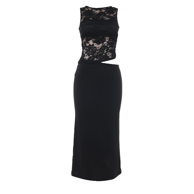 Kvinder Elegant Cut-Out Blonde Maxikjole Stilla