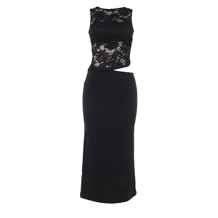 Kvinder Elegant Cut-Out Blonde Maxikjole Stilla