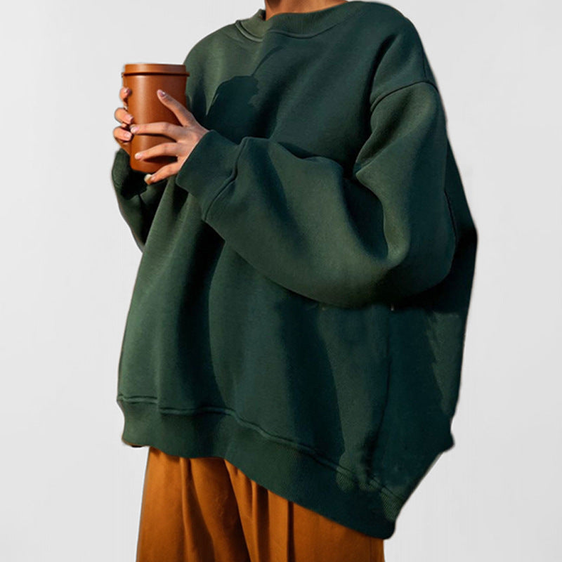 Dame oversized sweatshirt med løs pasform og afslappet design Stilla