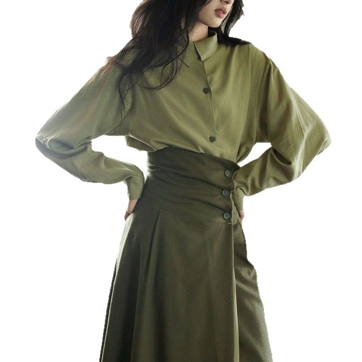 Dame Elegant og moderne maxi nederdel med kop snit Stilla