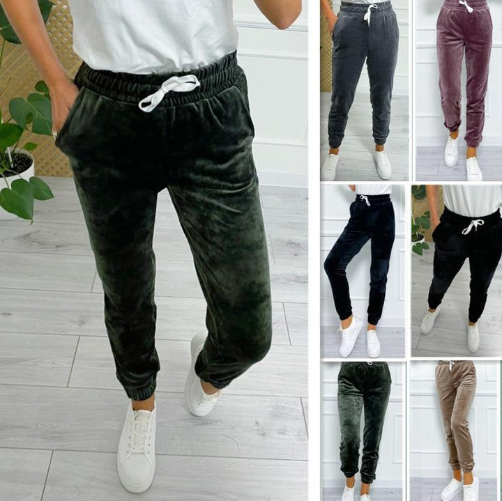 Dame Behagelige Fleece Loungebukser Stilla