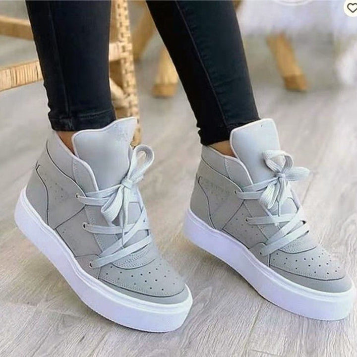 Dame fashion High-Top sneakers med komfortabel plateau Stilla