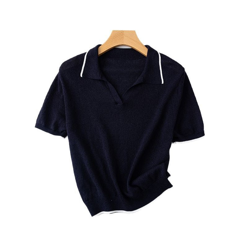 Dame Casual Polo Shirt med kontrastbesætning Stilla