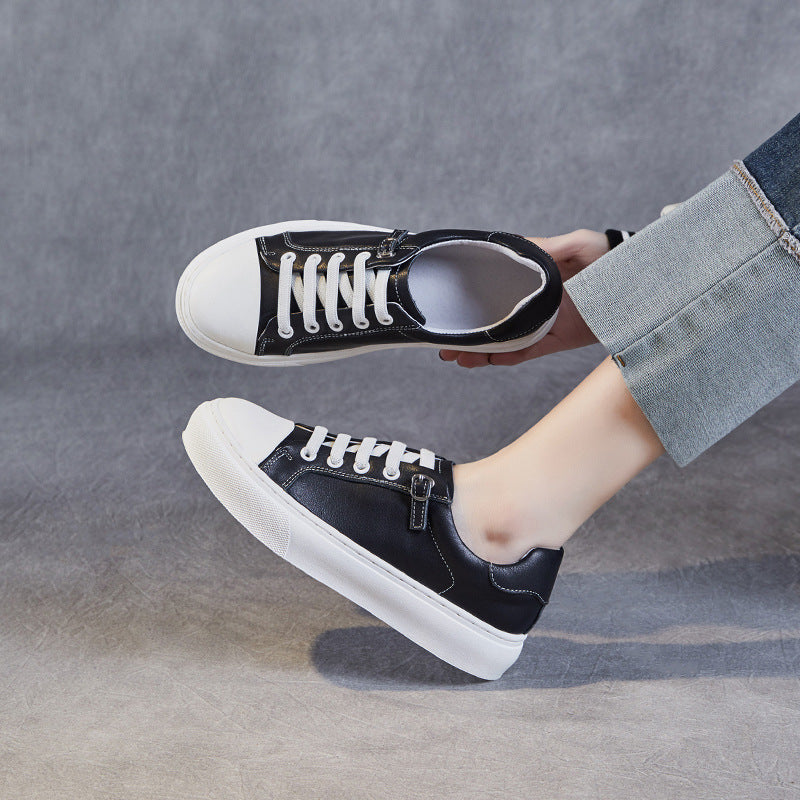 Dame Stilfulde Plateau-Sneakers med smarte detaljer Stilla