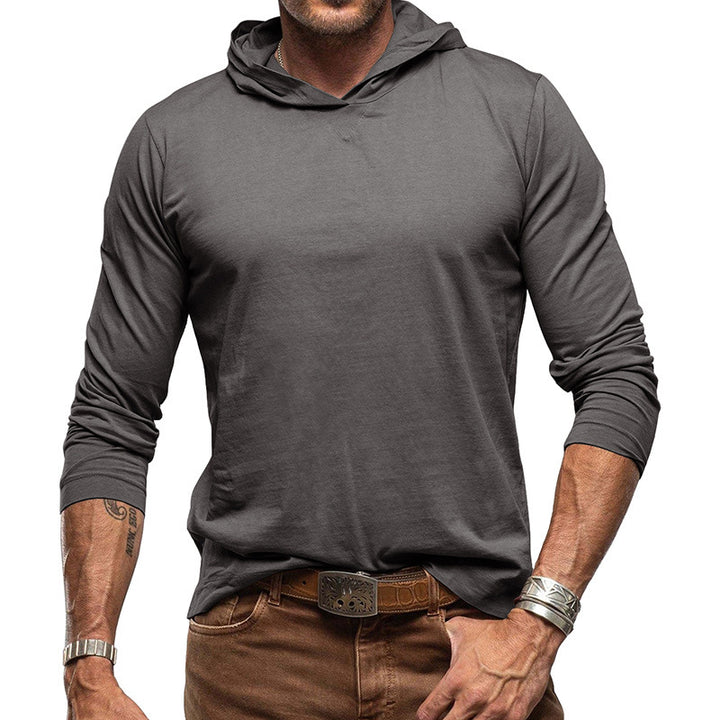 Herrer Langærmet T-shirt med Hætte Stilla