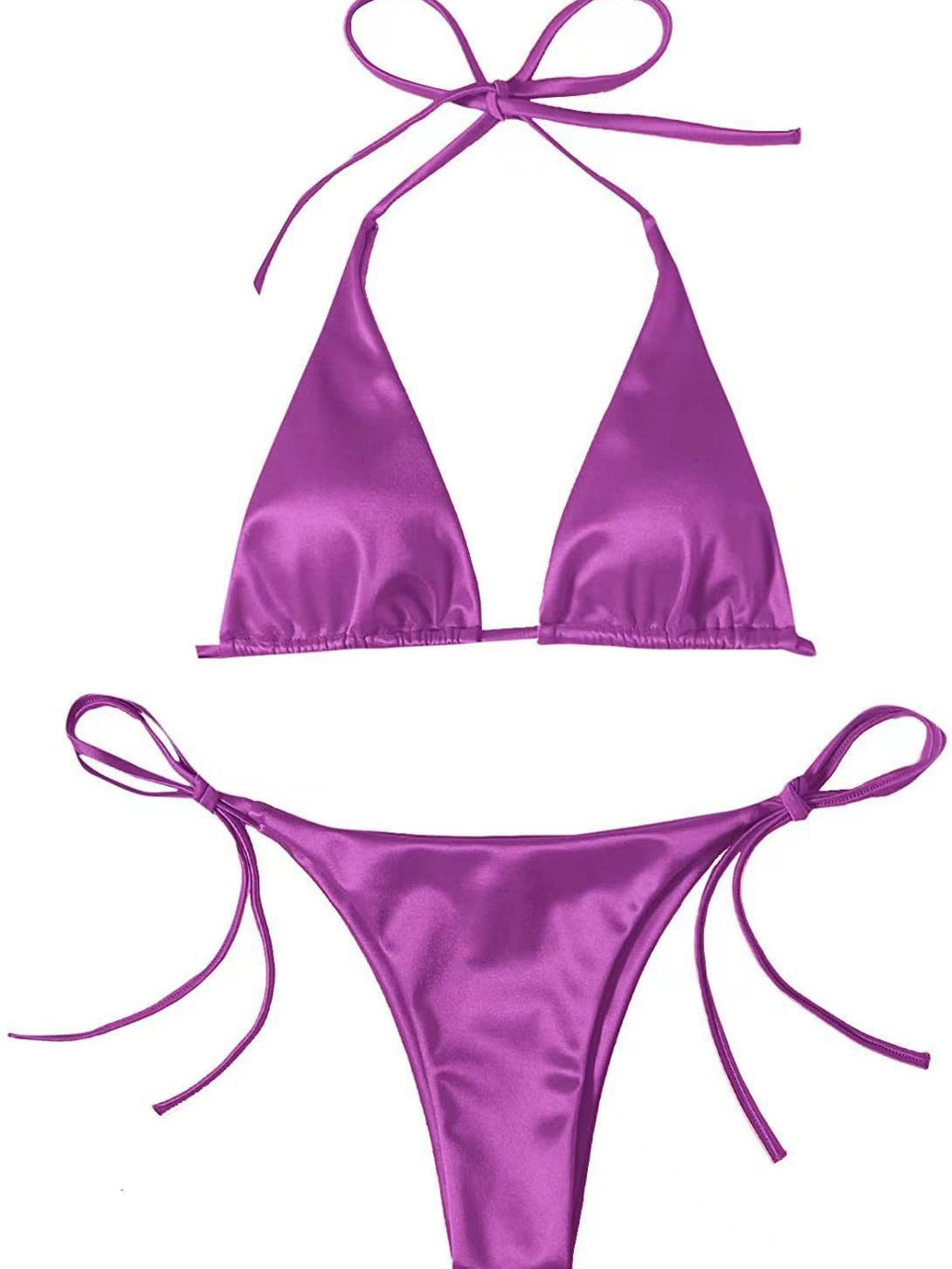 Dame Triangel-Bikini-sæt med justerbare stropper og elegant højt snit Stilla