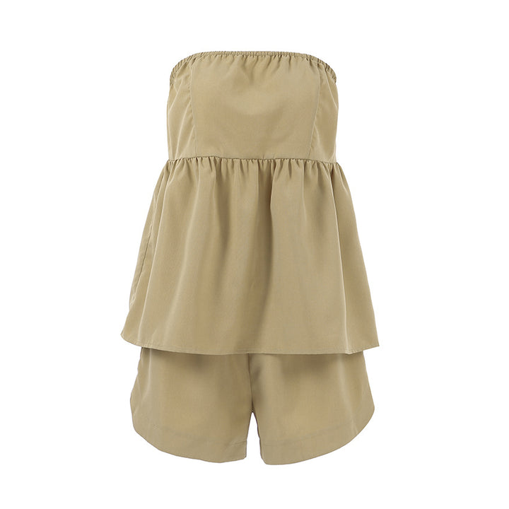Dame top med løs pasform og afslappede shorts Stilla
