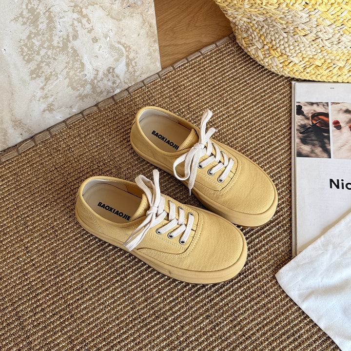 Femme Canvas Snøresneakers med polstret fodseng Stilla