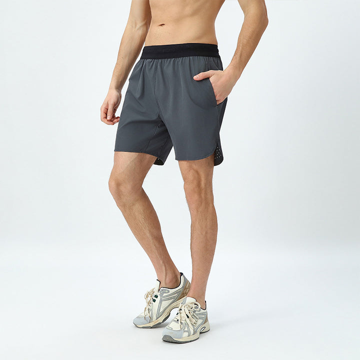 Herre åndbare sportshorts med elastisk linning og hurtigttørrende materiale Stilla