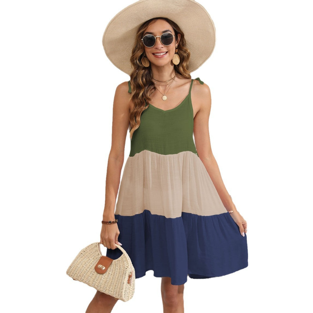 Damer A-linje Sommer Swing Kjole Stilla