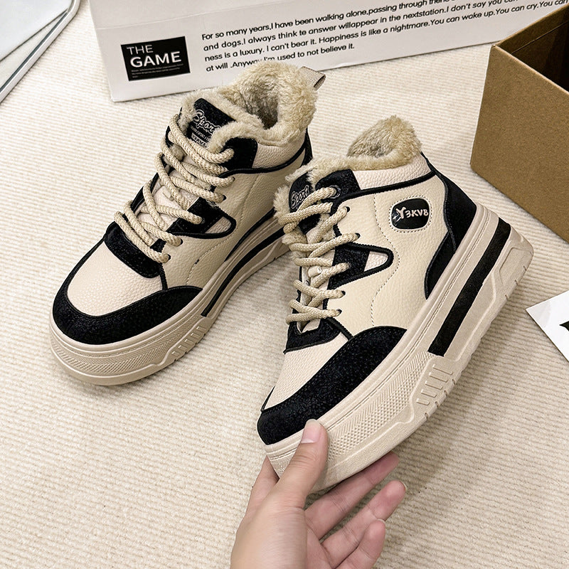 Dame High-Top Sneakers med hyggelig indvendig foret og stabil profilsåle Stilla