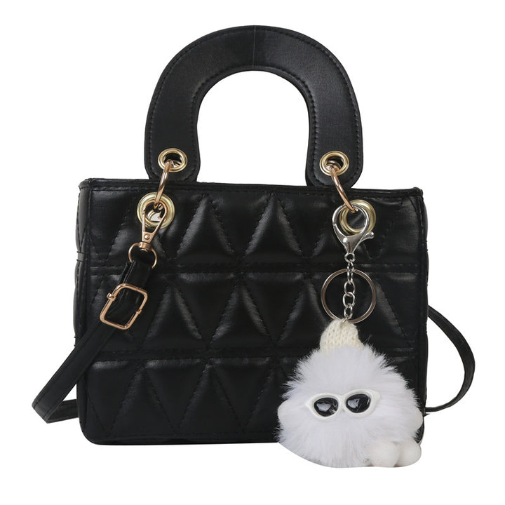 Femme quilted håndtaske med aftagelig charme Stilla