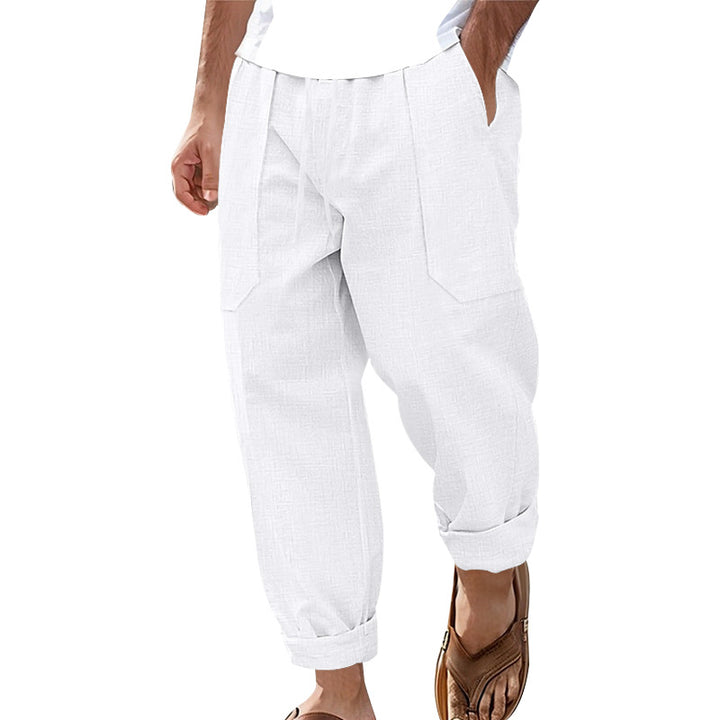 Herrer afslappet cargo-buxer med dybe lommer og relaxed fit Stilla