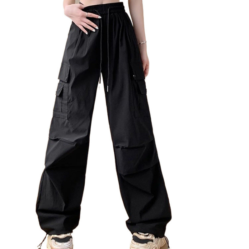 Femme Casual Cargo-bukser med elastisk linning og sidelommer Stilla
