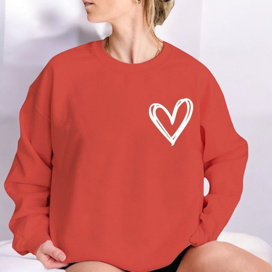 Stilla | Behagelig Pullover Med Hjertetryk