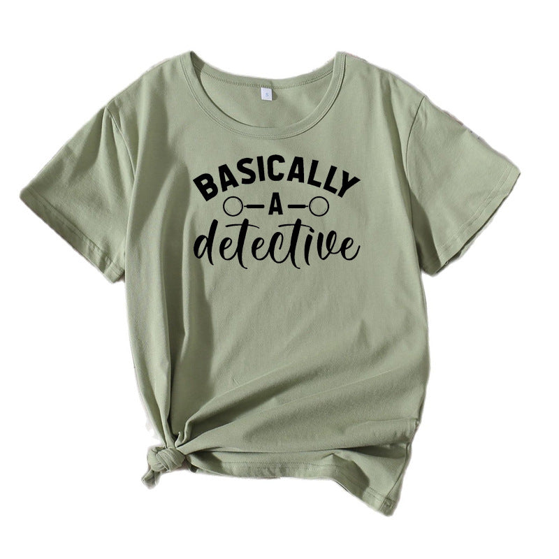 Kvinder Skør Detektiv Humor T-Shirt Stilla