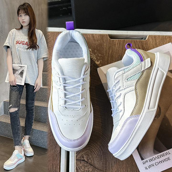 Dame Lettere Athletic Sneakers med Åndbar Mesh-Ventilation og Polstret sål Stilla