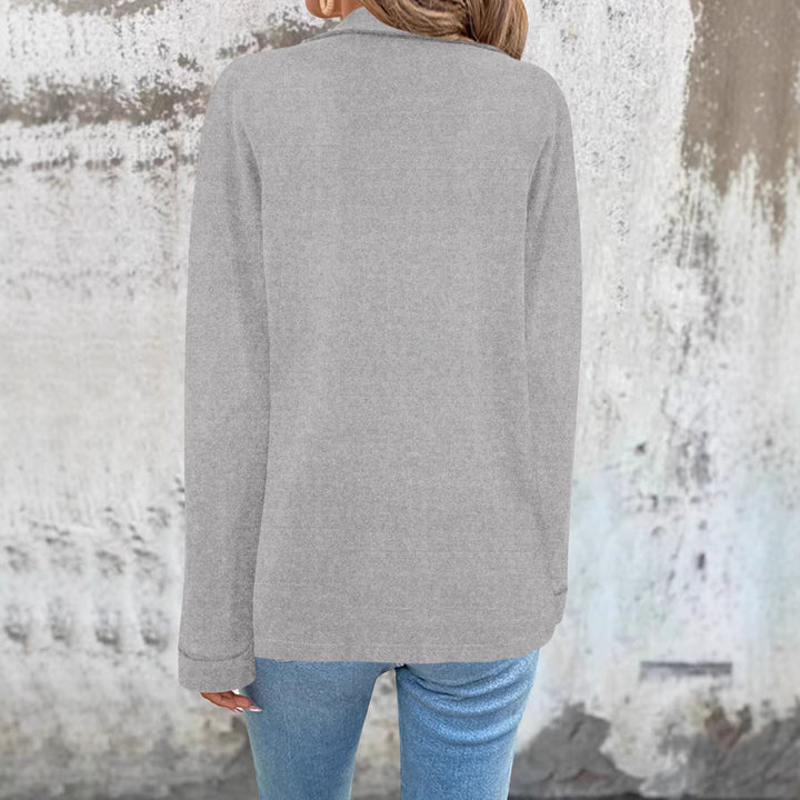 Dame fashionable oversized blazer jakke med praktiske lommer Stilla